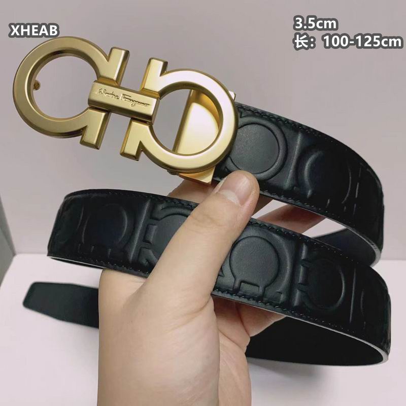 Ferragamo belt 35mmX100-125cm 8L (126)