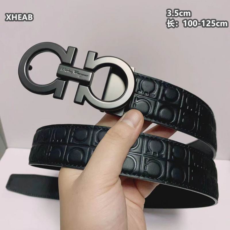 Ferragamo belt 35mmX100-125cm 8L (128)