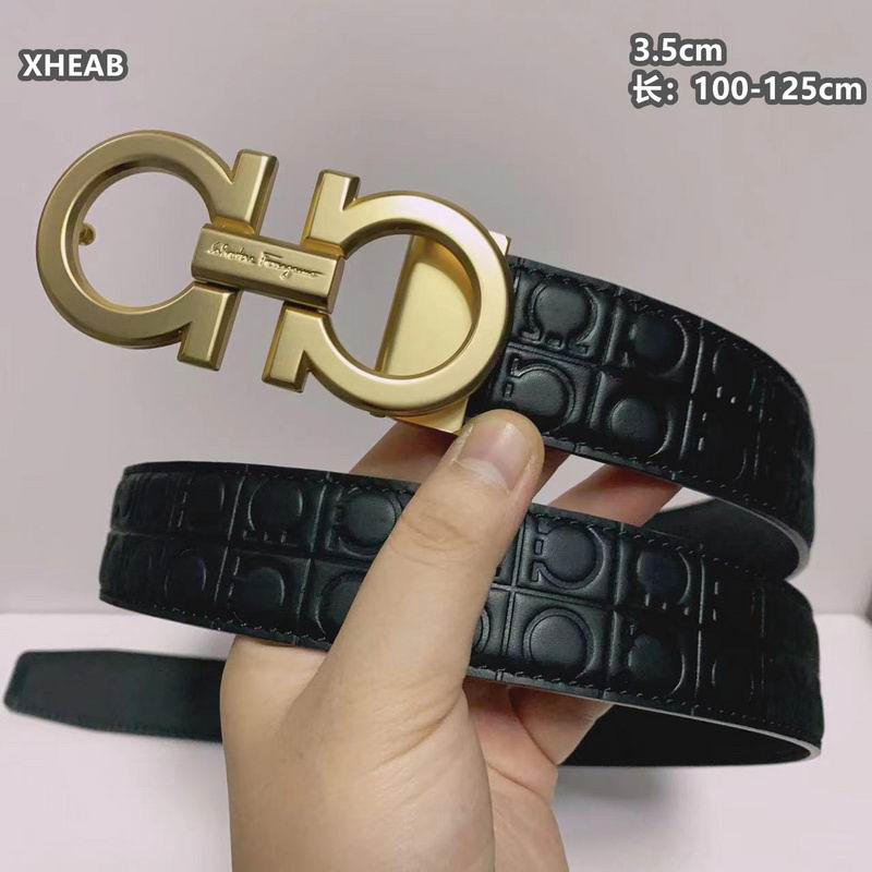 Ferragamo belt 35mmX100-125cm 8L (132)