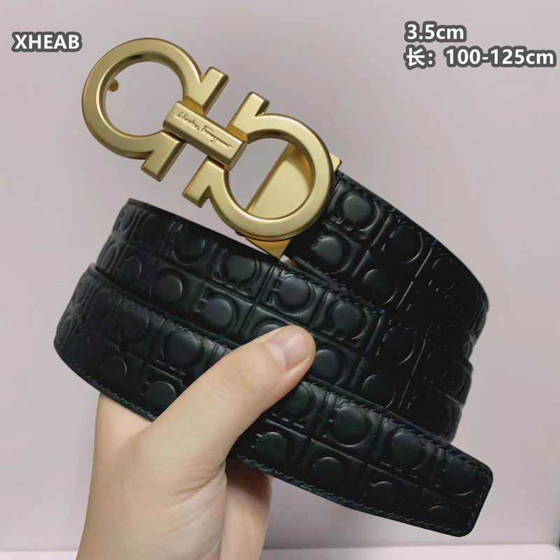 Ferragamo belt 35mmX100-125cm 8L (133)