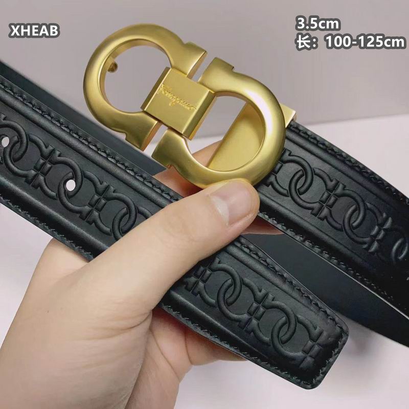 Ferragamo belt 35mmX100-125cm 8L (176)