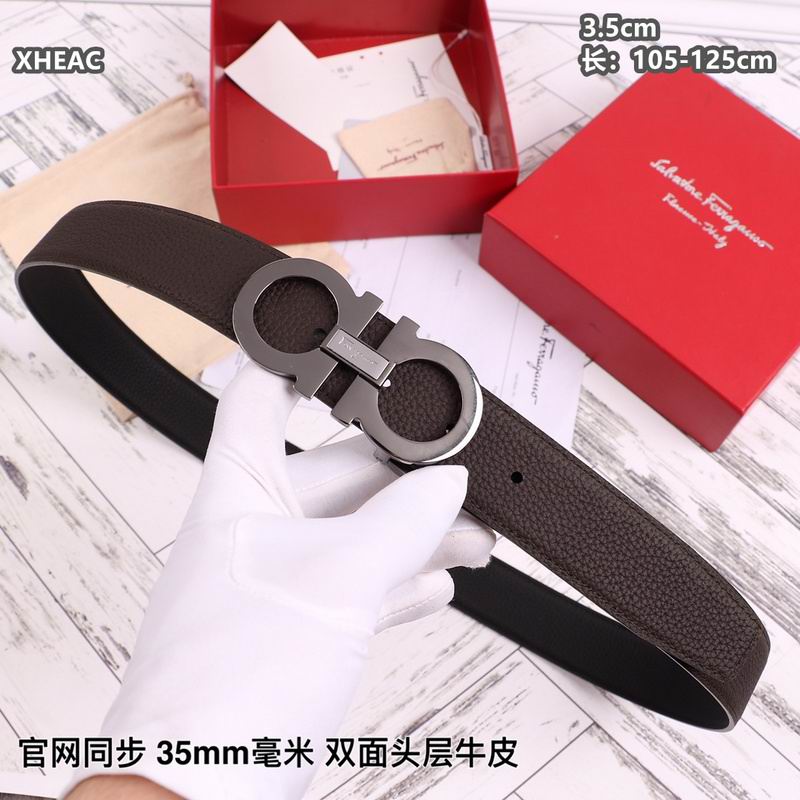 Ferragamo belt 35mmX105-125cm 8L (128)