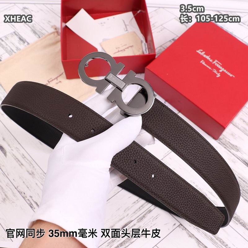 Ferragamo belt 35mmX105-125cm 8L (130)