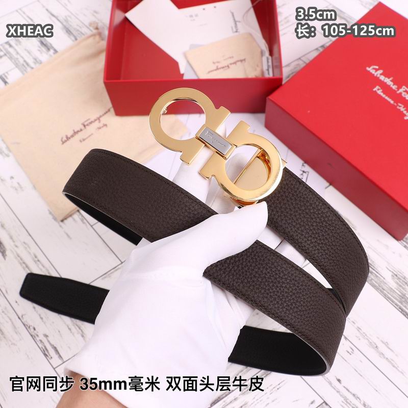 Ferragamo belt 35mmX105-125cm 8L (135)