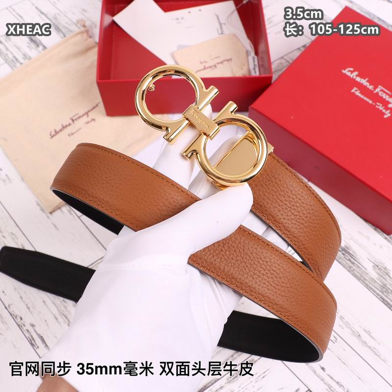 Ferragamo belt 35mmX105-125cm 8L (144)