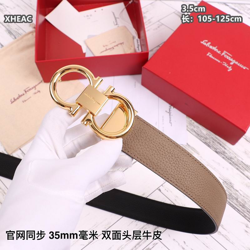 Ferragamo belt 35mmX105-125cm 8L (163)