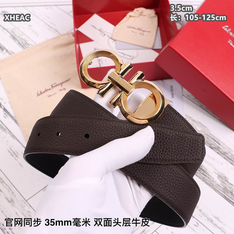 Ferragamo belt 35mmX105-125cm 8L (170)