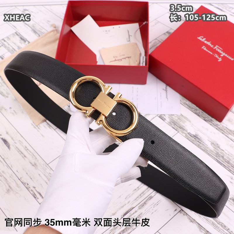 Ferragamo belt 35mmX105-125cm 8L (178)