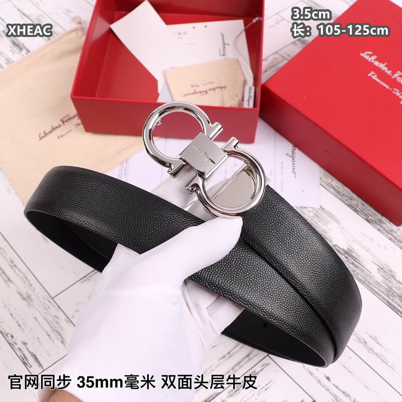 Ferragamo belt 35mmX105-125cm 8L (180)