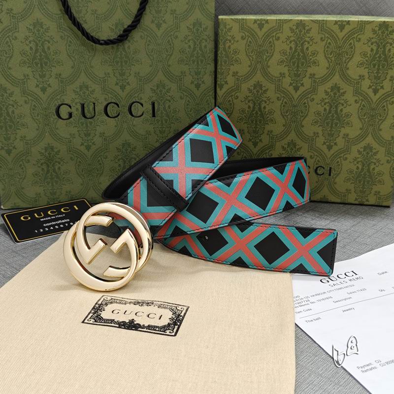 Gucci belt 38mmX90-125cm lb (29)