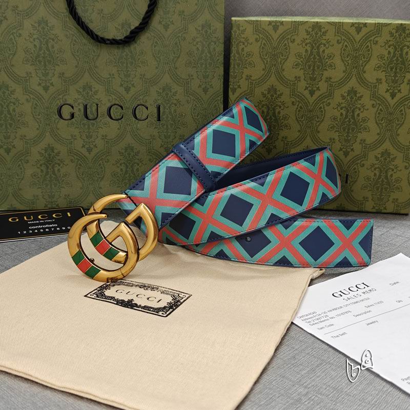 Gucci belt 38mmX90-125cm lb (29)