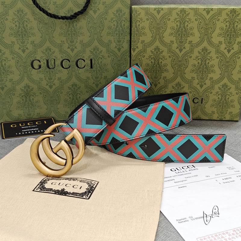 Gucci belt 38mmX90-125cm lb (3)
