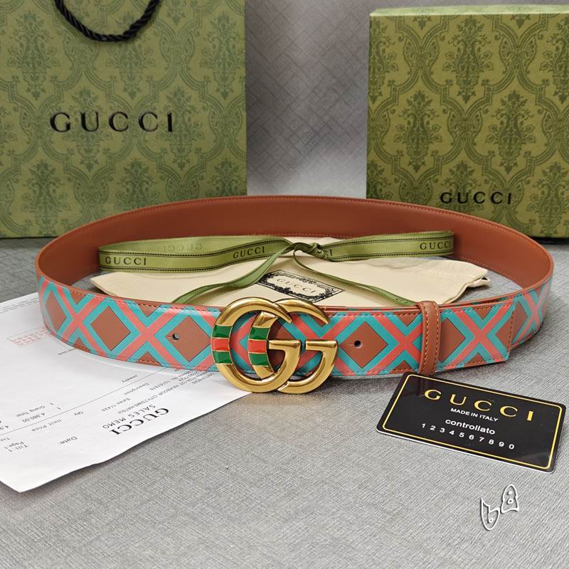 Gucci belt 38mmX90-125cm lb (30)
