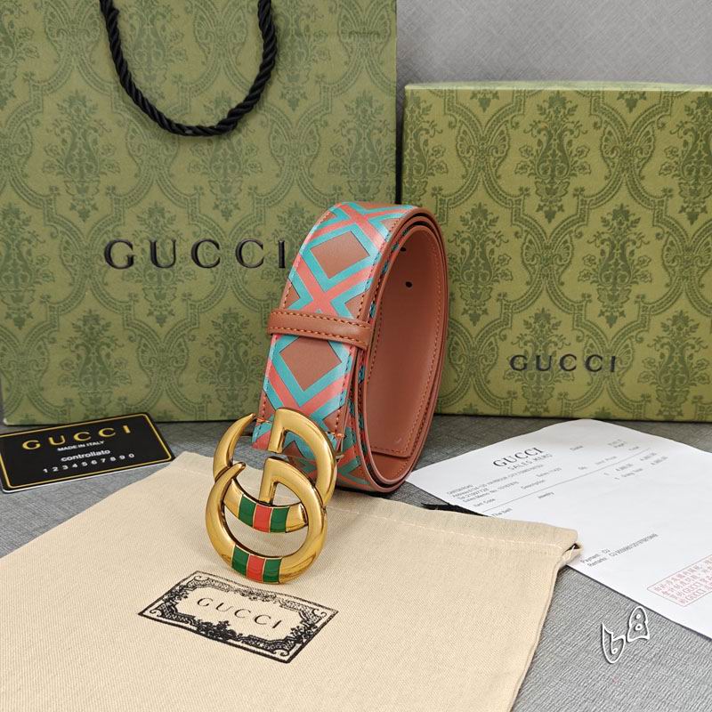 Gucci belt 38mmX90-125cm lb (31)