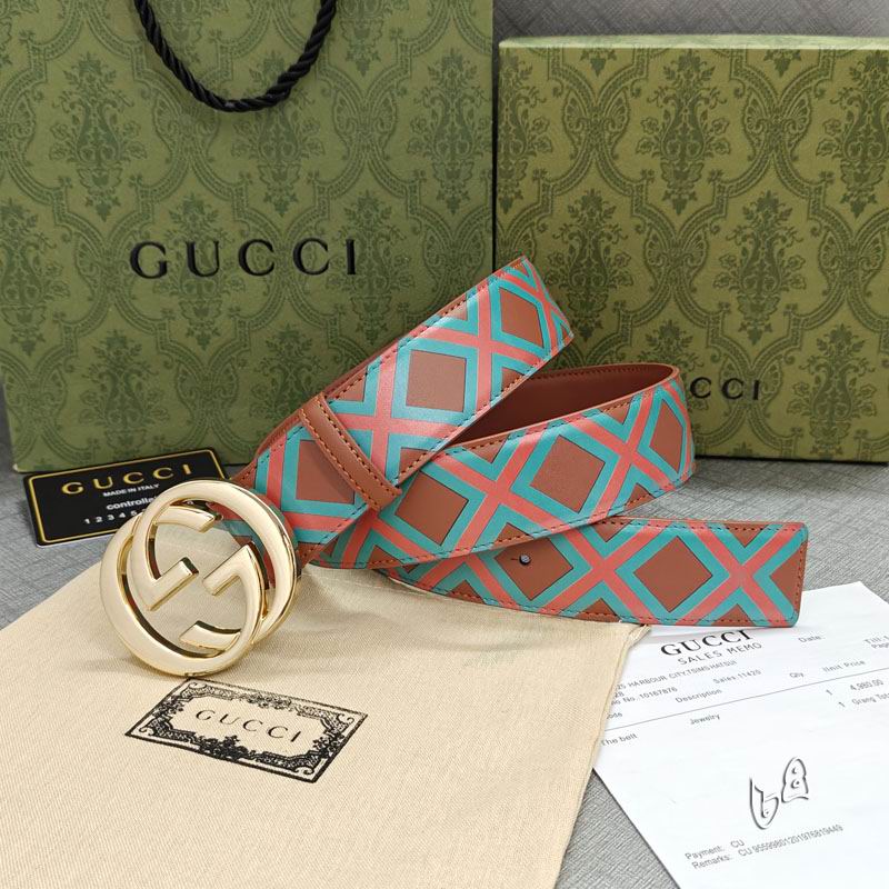 Gucci belt 38mmX90-125cm lb (32)