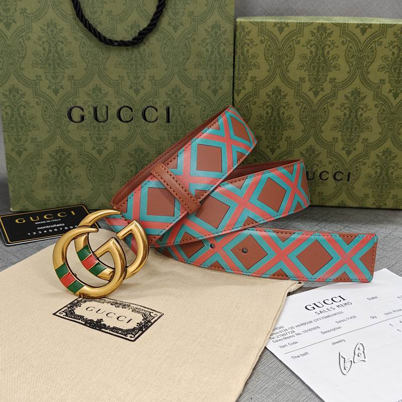 Gucci belt 38mmX90-125cm lb (32)