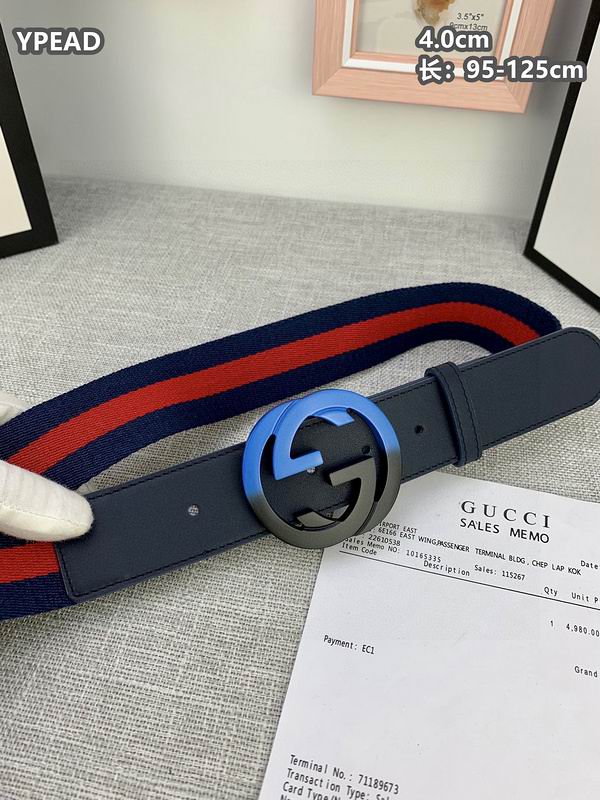 Gucci belt 40mmX95-125cm 8L (123)