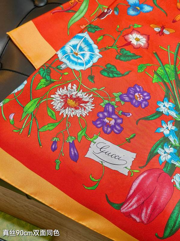 Gucci silk Scarf 90X90cm E01 (15)