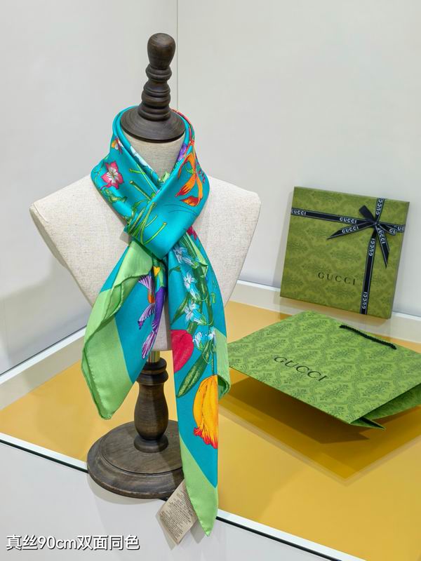 Gucci silk Scarf 90X90cm E01 (23)