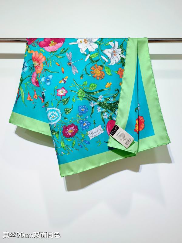 Gucci silk Scarf 90X90cm E01 (24)