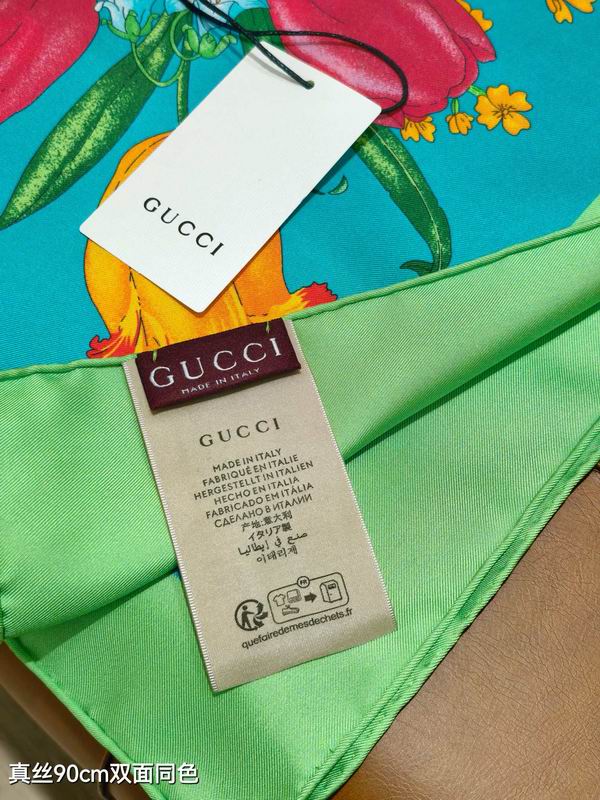 Gucci silk Scarf 90X90cm E01 (25)