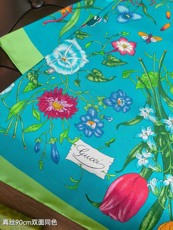 Gucci silk Scarf 90X90cm E01 (26)