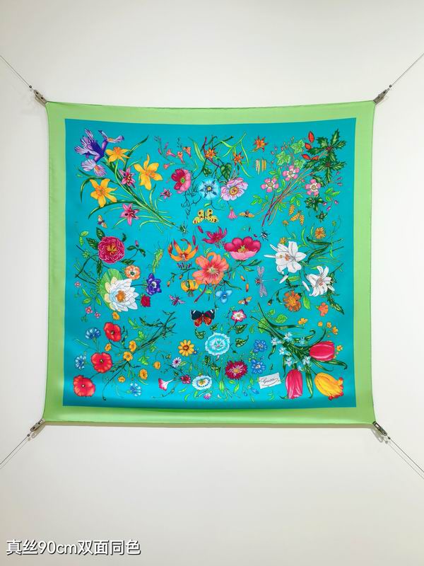 Gucci silk Scarf 90X90cm E01 (29)