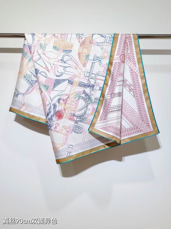 Hermes silk Scarf 90X90cm E04 (20)