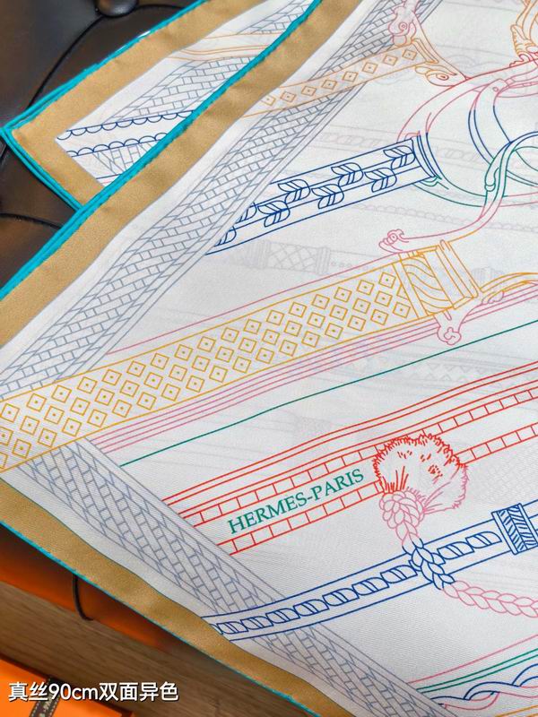Hermes silk Scarf 90X90cm E04 (22)