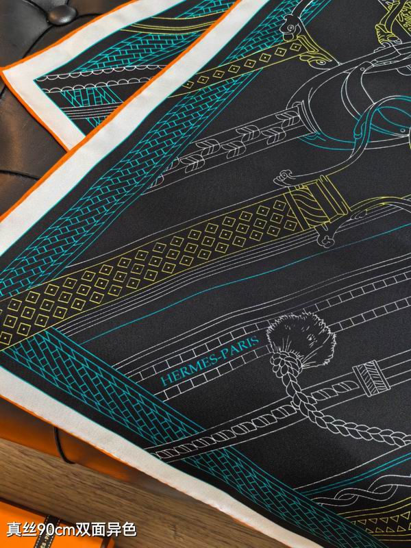 Hermes silk Scarf 90X90cm E04 (4)