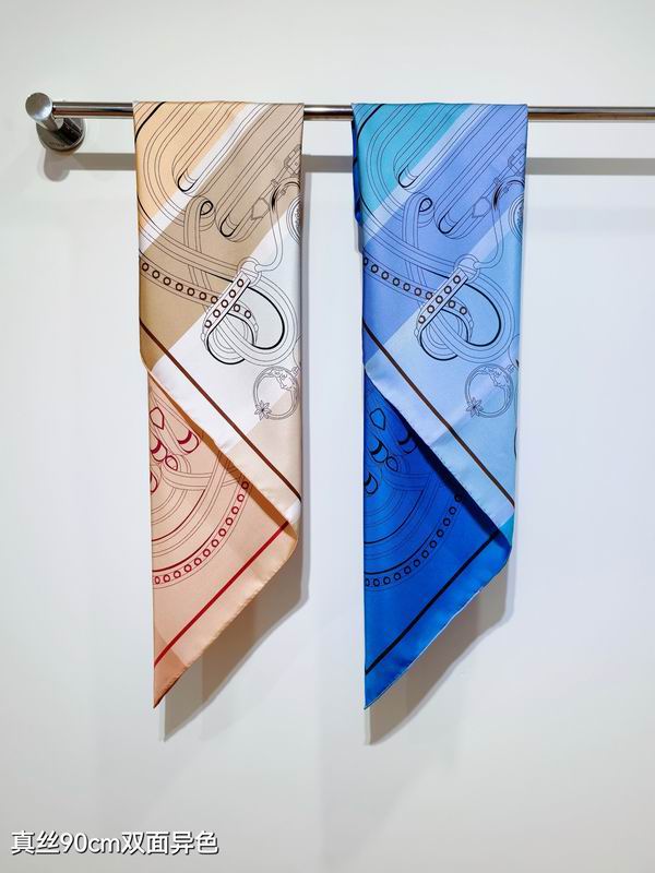 Hermes silk Scarf 90X90cm E06 (1)