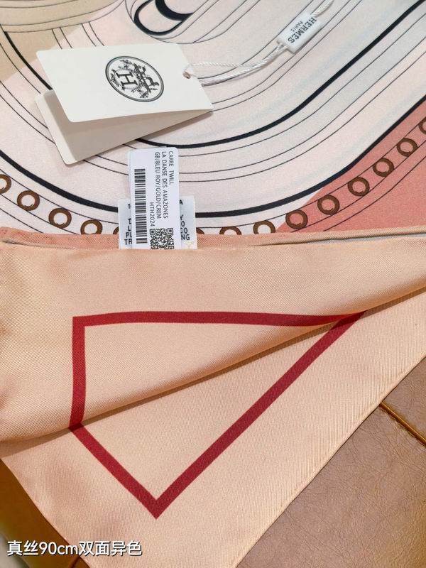 Hermes silk Scarf 90X90cm E06 (12)