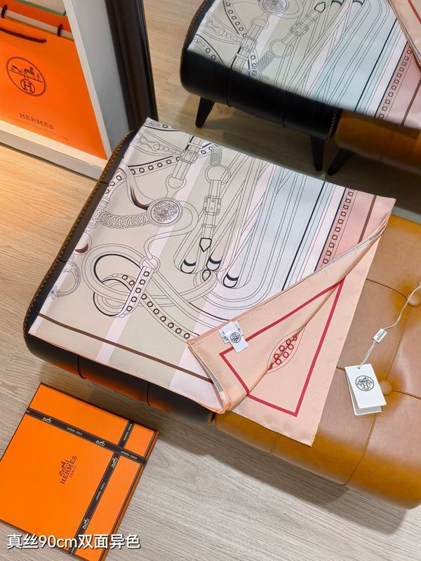 Hermes silk Scarf 90X90cm E06 (15)