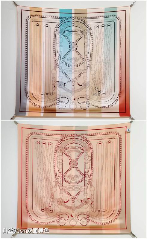 Hermes silk Scarf 90X90cm E06 (16)