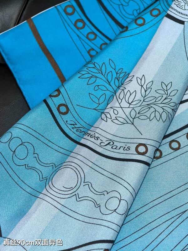 Hermes silk Scarf 90X90cm E06 (4)