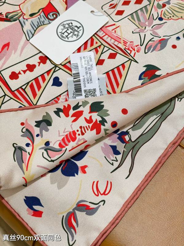 Hermes silk Scarf 90X90cm E07 (4)