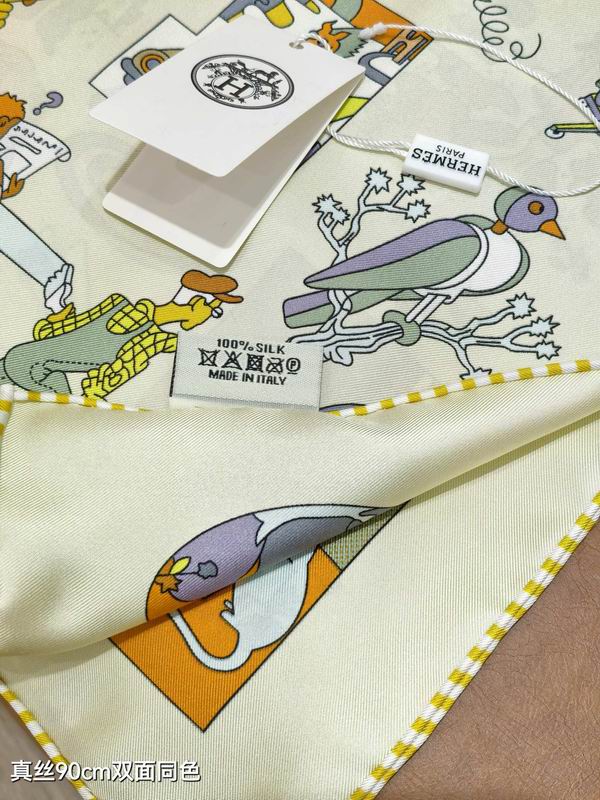 Hermes silk Scarf 90X90cm E08 (17)