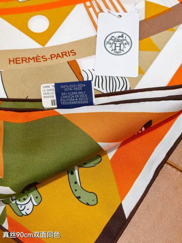 Hermes silk Scarf 90X90cm E09 (24)