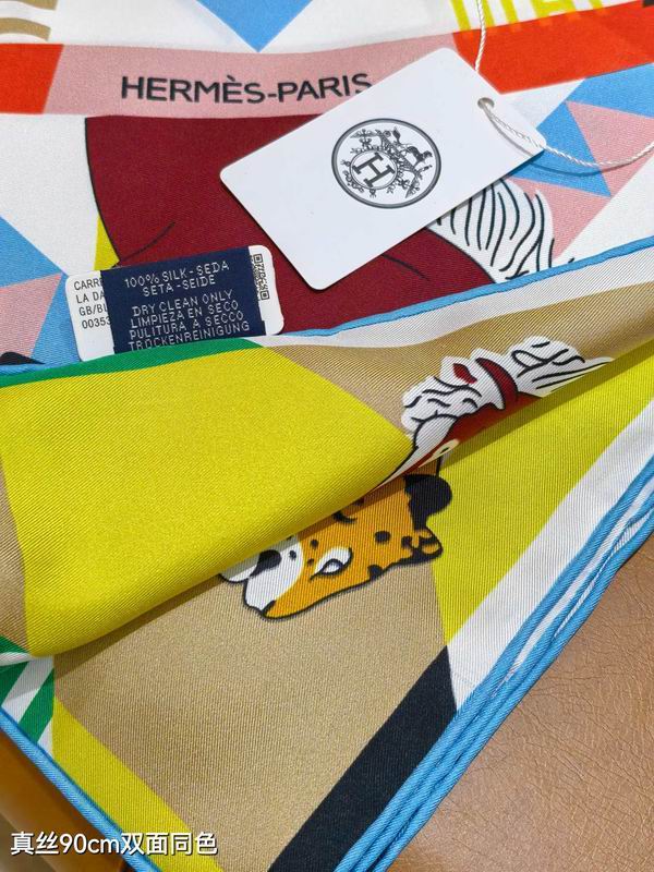 Hermes silk Scarf 90X90cm E09 (44)