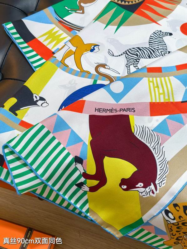 Hermes silk Scarf 90X90cm E09 (45)