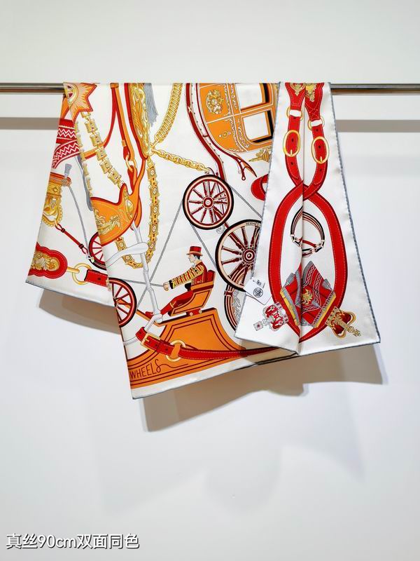 Hermes silk Scarf 90X90cm E23 (3)