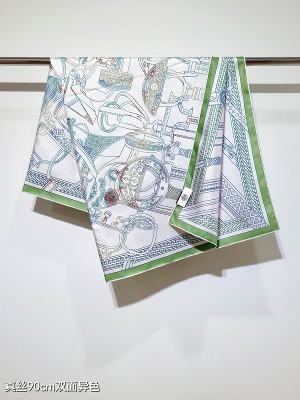 Hermes silk Scarf 90X90cm E28 (17)