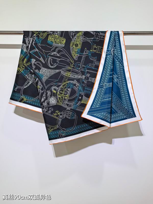 Hermes silk Scarf 90X90cm E28 (8)