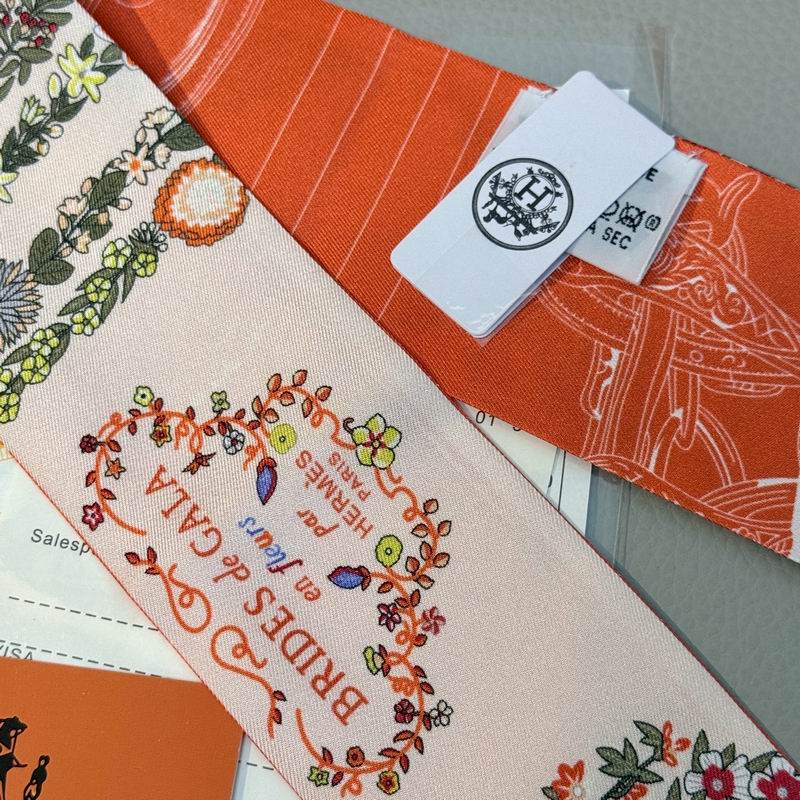 Hermes silk ribbon 5X86.5cm E09 (13)