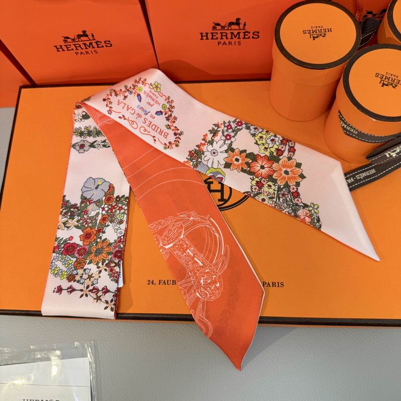 Hermes silk ribbon 5X86.5cm E09 (14)