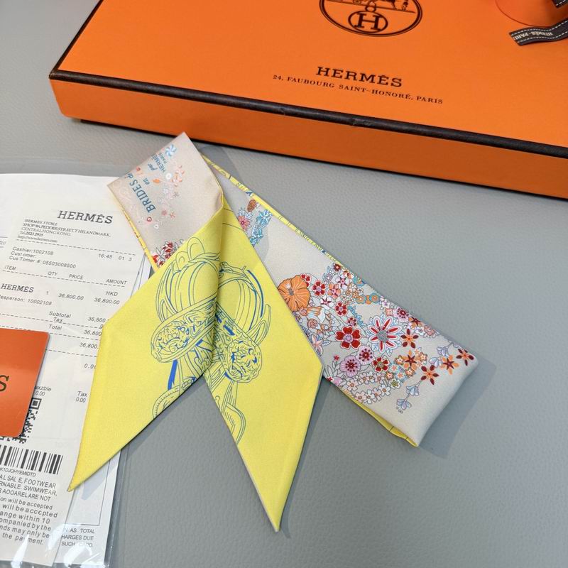 Hermes silk ribbon 5X86.5cm E09 (24)