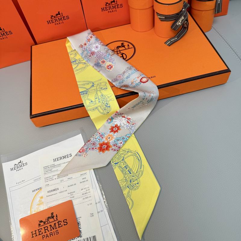 Hermes silk ribbon 5X86.5cm E09 (26)