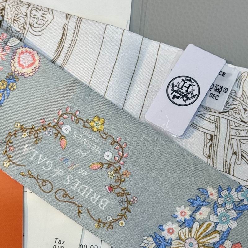 Hermes silk ribbon 5X86.5cm E09 (33)