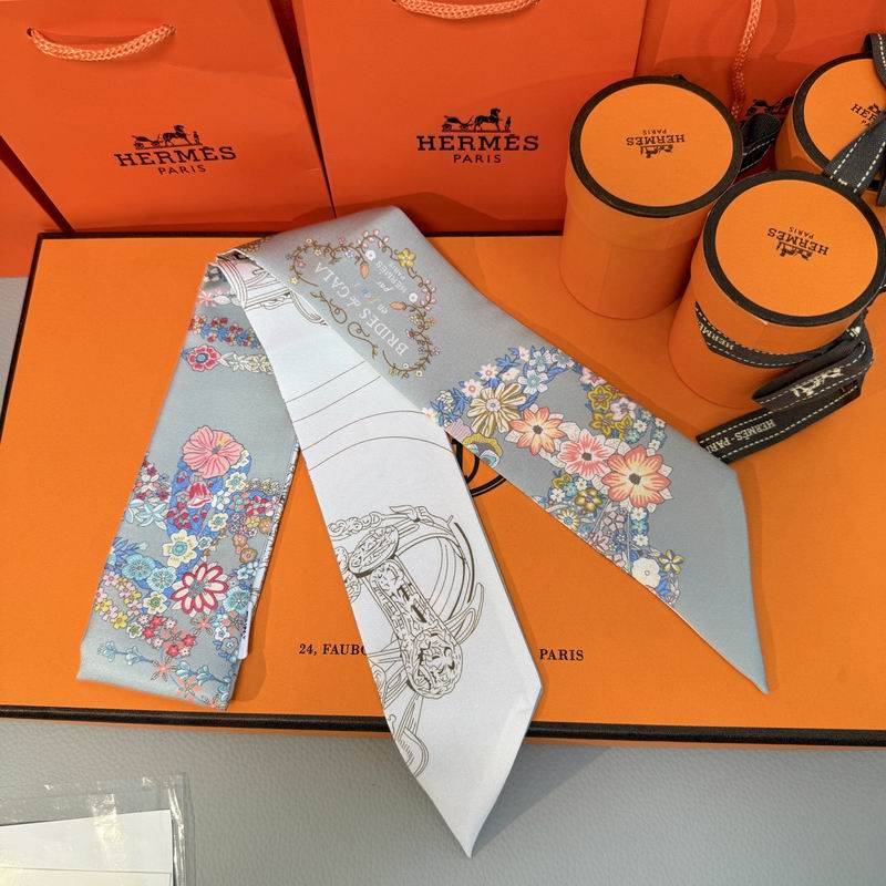 Hermes silk ribbon 5X86.5cm E09 (34)