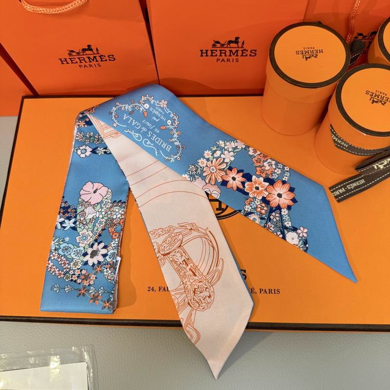 Hermes silk ribbon 5X86.5cm E09 (45)